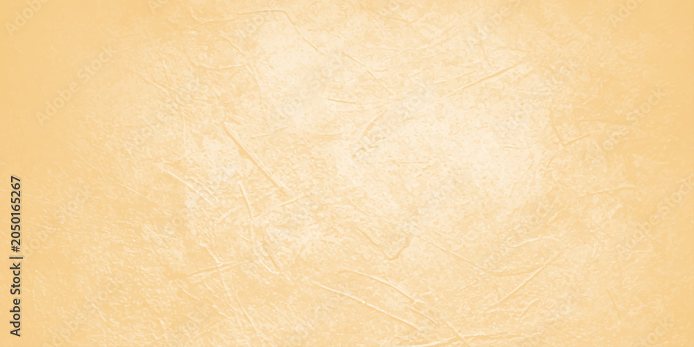 Fototapeta premium Light orange textured background with subtle abstract paint brush strokes and vignette gradient for graphic design