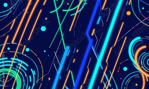 A panoramic concept of high-speed technology set against an abstract light backdrop.