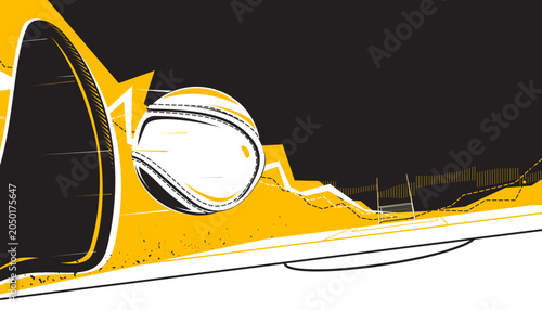 Tableau sur toile Abstract hurling background. Sports concept