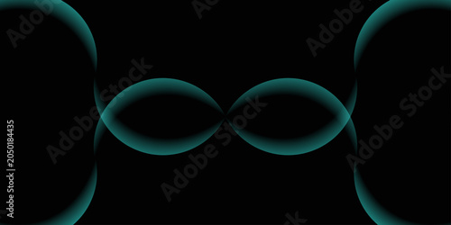 Abstract Neon Blue Wave Symmetry Background | Futuristic Glowing Digital Flow Design