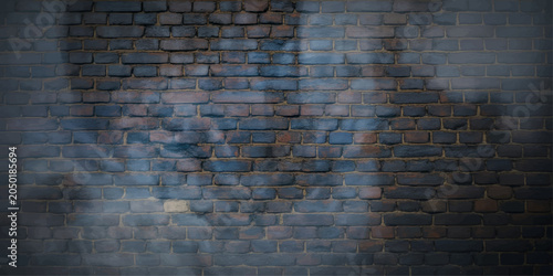 Fotografi An aged red brick wall features a textured grunge surface with abstract white gr
