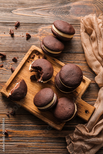 Sweet chocolate whoopie pie...