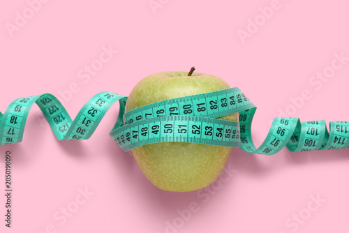 Fresh apple with turquoise ...