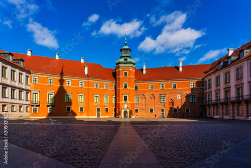 View of the Royal Castle in Warsaw, Poland.