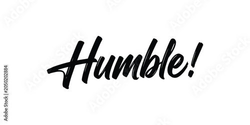 Fotografía Humble typography design