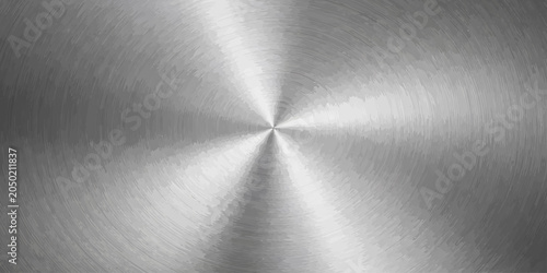 Bild auf Leinwand Brushed Metal Texture Background with Silver Steel Surface and Shiny Industrial