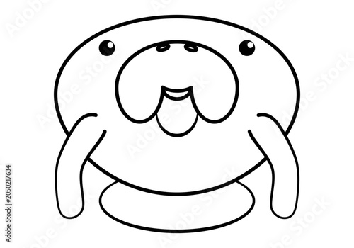 Manatee cartoon
