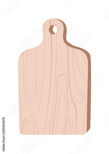 Cutting board, wood texture. Wooden material. Kitchen, cooking. Vector background, vertical banner. Presentation podium. Mockup, stand, pedestal. Space for text.