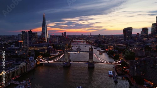Sunset in London