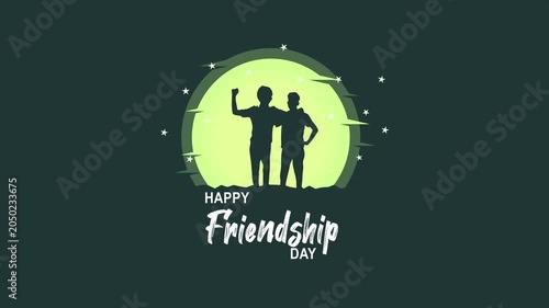 Happy Friendship Day Animation Celebrating Friendship and Togetherness