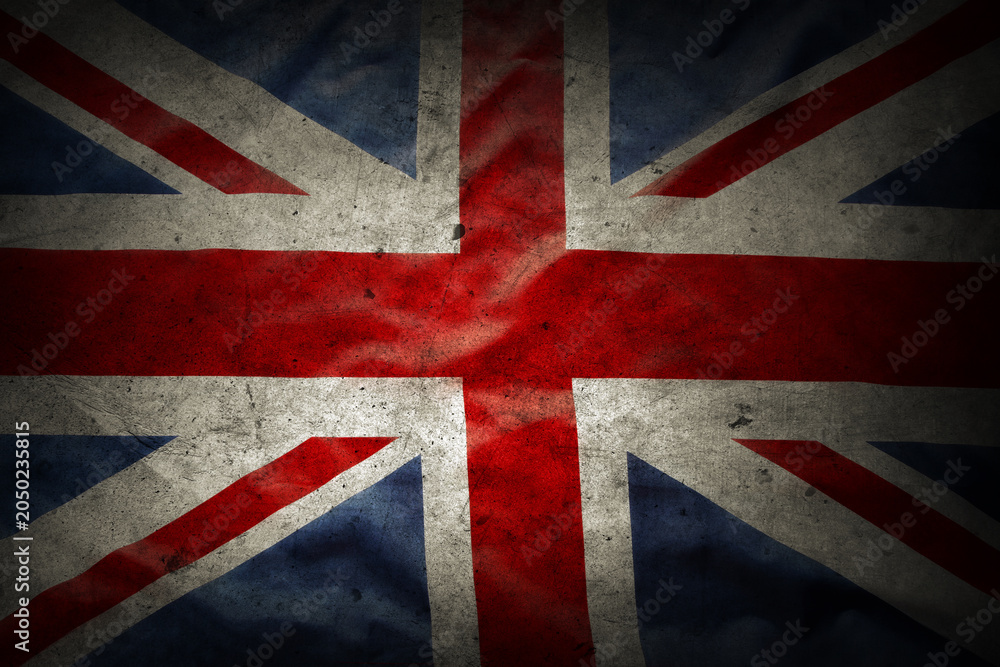 Fototapeta premium Grunge British flag