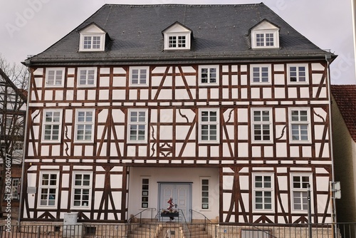 Blick in die Historische Altstadt der Hansestadt Korbach in Hessen	