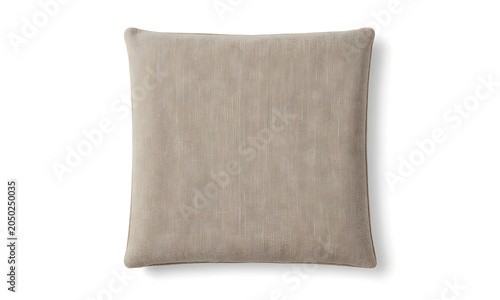 Beige throw pillow