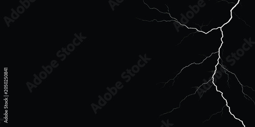 Fotografie An abstract motion video of a bright red and green lightning bolt flash over a black background with smoke, flame, and alpha animation for a movie opening curtain