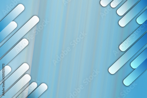 Abstract blue background with diagonal rounded bars and soft light