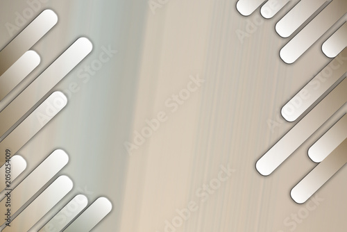 Abstract background with diagonal rounded bars in beige tones