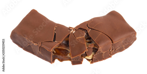 Photos Chocolate bar isolated on a white background.
