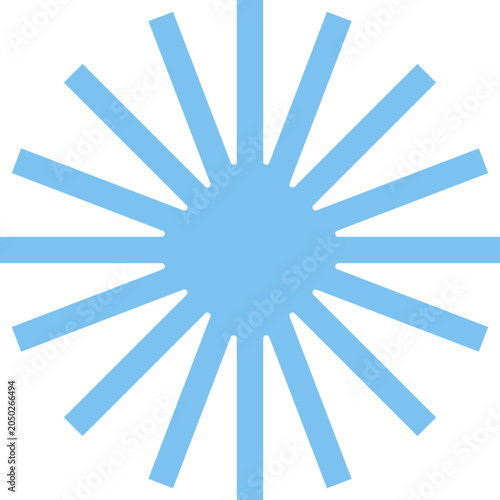 blue star burst