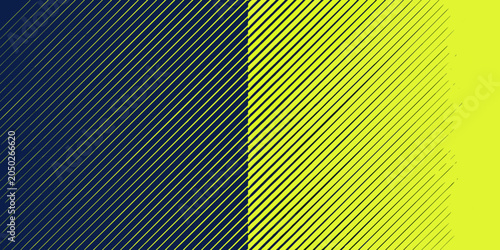 Slika na platnu Diagonal stripes pattern with yellow and dark blue coloration