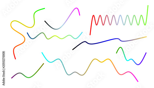 Foto multicolor abstract wave loop pattern