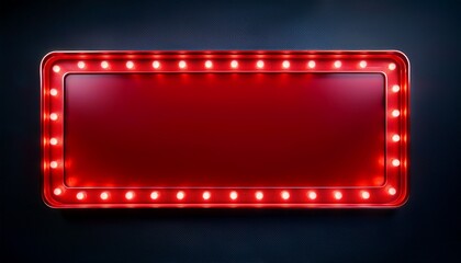 vibrant red marquee frames for graphic design projects