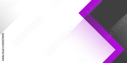 Bild auf Leinwand Abstract purple and gray geometric background with white space for text and message