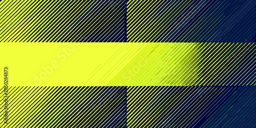 Slika na platnu Diagonal striped pattern with yellow and dark blue coloration