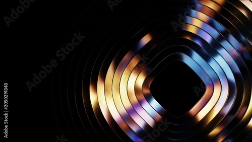 Dark glass background with small diamond prism reflection