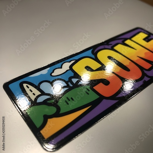 Vibrant Cartoon Style Phone Case Design Displayed.