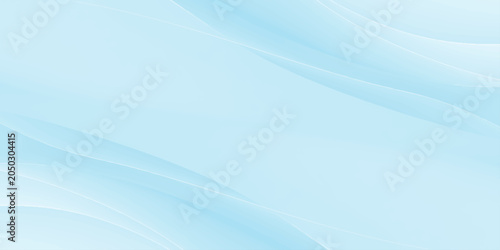 Tableau sur toile Pale blue wave pattern with smooth curves and gradients a light abstract backgro