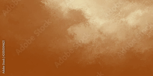 Canvas Print Watercolor wash in shades of burnt orange and beige a textured abstract backgrou