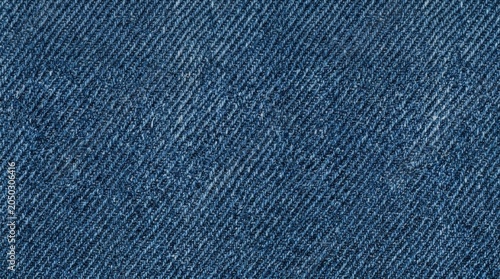Realistic Blue Denim Fabric Texture Background