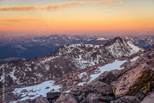 Mount Blue Sky (formerly Mount Evans),  Sunrise