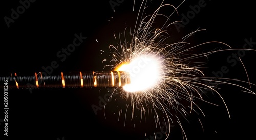 Fireworks Explosion Night Sky Celebration Bright Colorful Display Dark Background