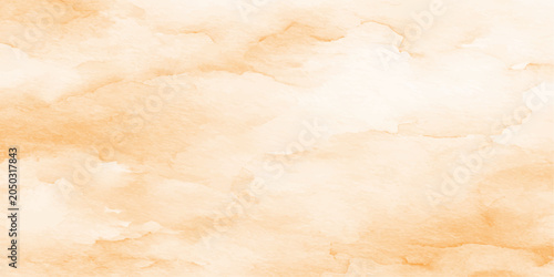 Foto Soft, abstract watercolor texture in warm, earthy tones of orange and beige creates a serene and organic background, perfect for subtle design elements