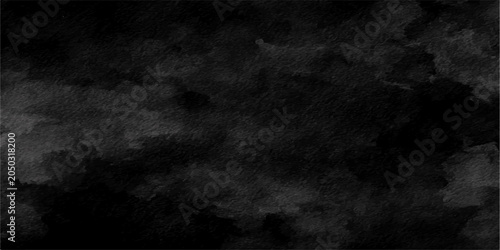 Obraz na plátně Dark atmospheric clouds gather, creating a moody and dramatic backdrop with textured brushstrokes