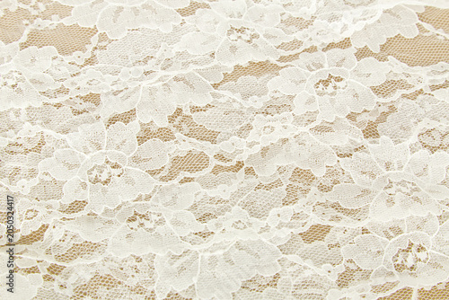 Antique White Lace Textured Background