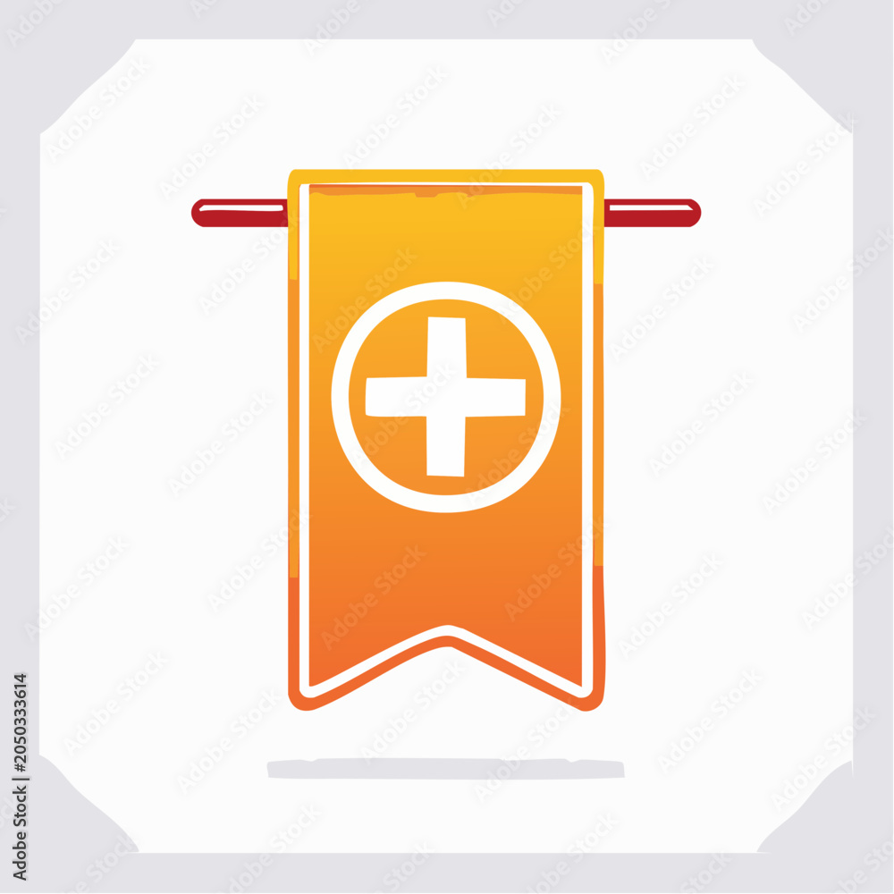 Fototapeta premium Medical Cross Banner Icon