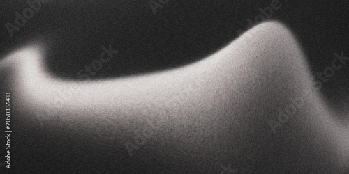 Tableau sur toile Abstract organic shape grayscale photo with soft focus and textured surface form