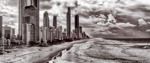 d GC beach North cloudy half pan BW