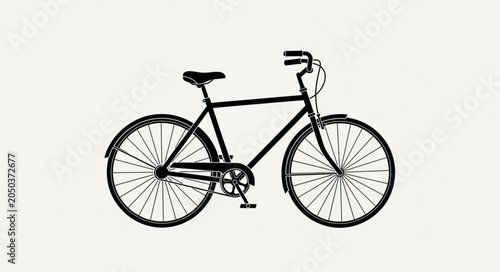 vintage bicycle vector illustration