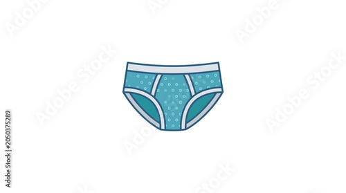 Photos Blue Polka Dot Briefs Illustration