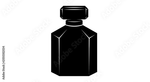 Foto Perfume bottle serves as a luxury product mockup for branding and high-end cosmetics marketing
