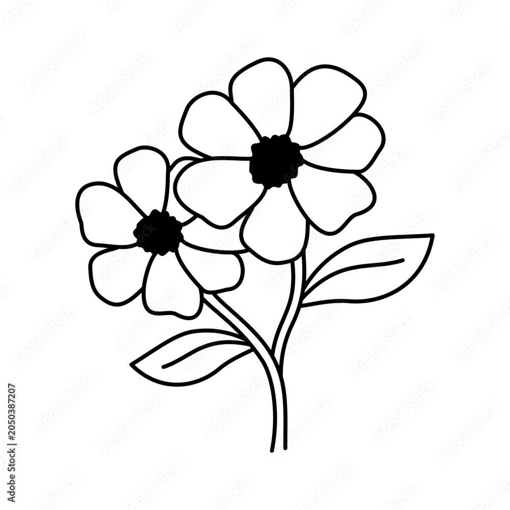 Obraz premium Flower Icon Vector Illustration