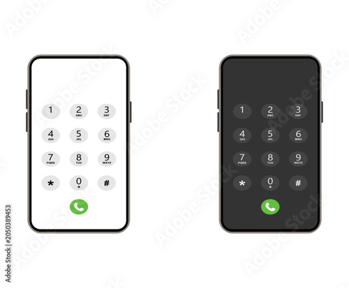 Foto Cell Phone Dial Pad Stock Illustration
