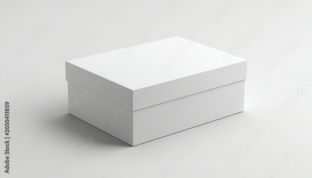 Fototapeta premium White Box mockup. 3d rendering