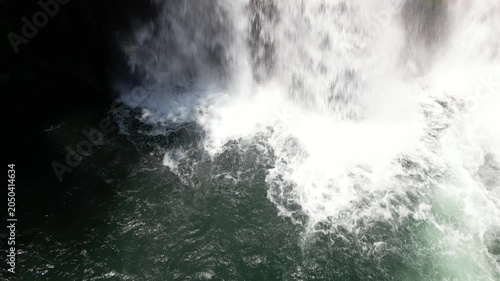 Sekinoo Falls Drone Aerial View, One of Japan’s Top 100 Waterfalls in Miyazaki