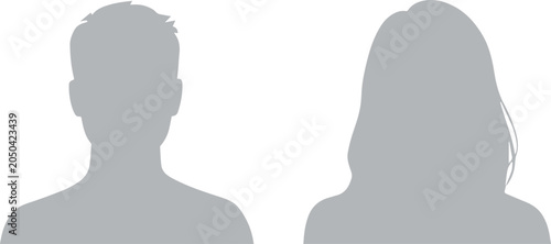 contact list silhouettes for address book and directory icons