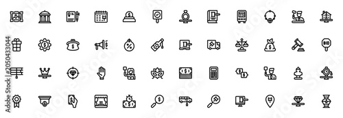 Photos Auction icon set