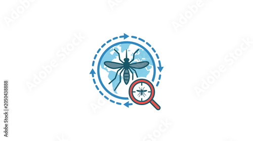 Foto Global Mosquito Disease Research and Monitoring Icon